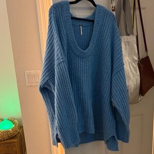 Cozy Blue Knit Sweater